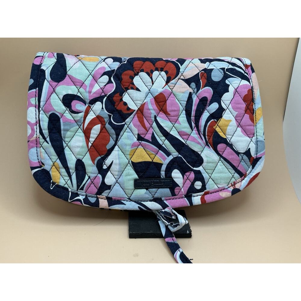 Vera Bradley Small Floral Art Deco Hanging Makeup Bag